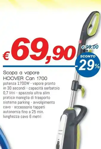 Galassia Steam capsule can 1700 r 011 pulitore a vapore verticale 0,7 l 1700 w lime, verde offerta