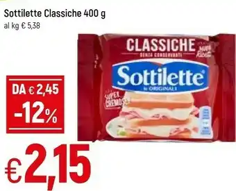 Famila Sottilette le originali classiche 400 g(ml) offerta