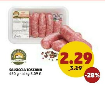 PENNY Salsiccia toscana offerta