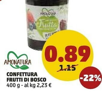 PENNY Amonatura confettura frutti di bosco offerta