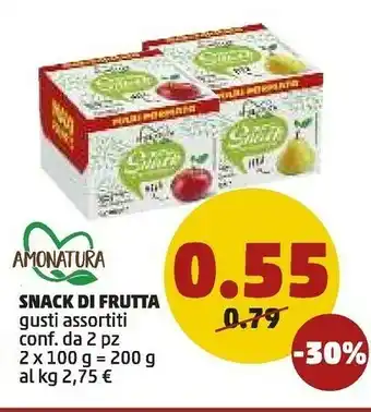 PENNY Amonatura - frutta snack pera offerta