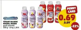 Yogurt da bere magro, intero