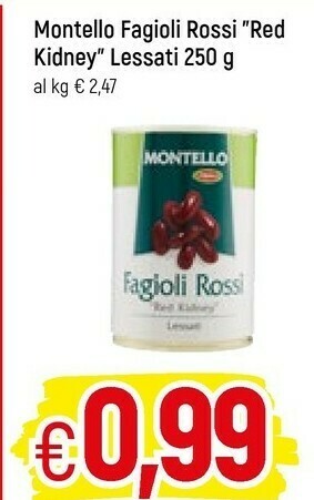 Famila Fagioli rossi lessati al naturale 250 g(ml) offerta
