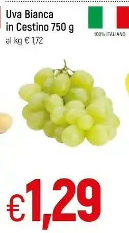 Famila Uva bianca in cestino offerta