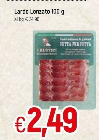 Famila Lardo lonzato 100 g offerta