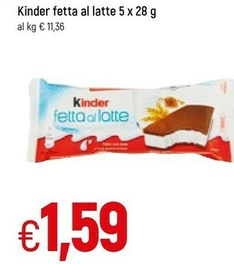 Famila Kinder fetta al latte 28 g(ml) offerta