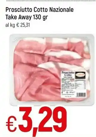 Famila Prosciutto cotto nazionale take away 130 gr offerta