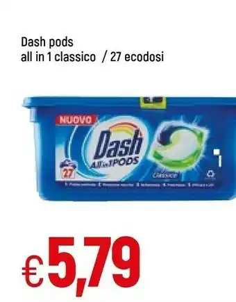 Famila Dash pods all in 1 classico offerta