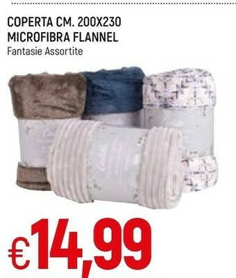 Famila Coperta microfibra flannel offerta
