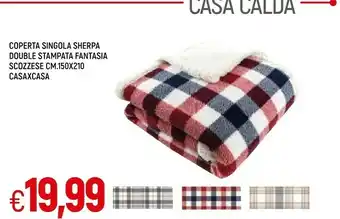 Famila Coperta singola sherpa double stampata fantasia offerta