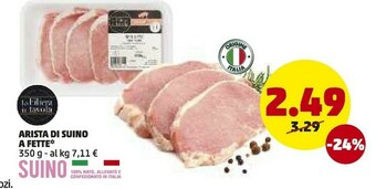 PENNY Arista di suino a fette offerta