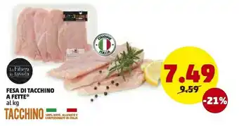 PENNY Fesa di tacchino a fette offerta