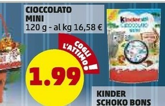PENNY Ferrero kinder mini cioccolato offerta