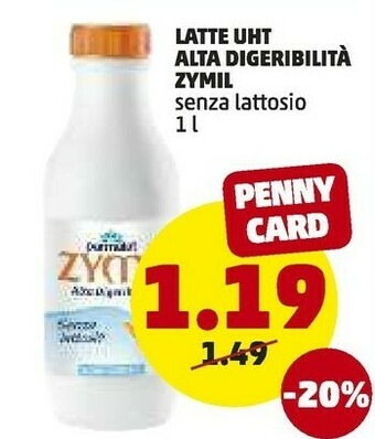 PENNY Latte uht alta digeribilita zymil offerta