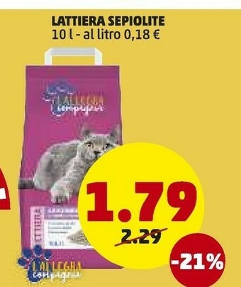 PENNY Lattiera sepiolite offerta