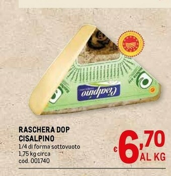 Metro Formaggio offerta