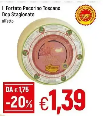 Galassia Pecorino toscano dop stagionato offerta
