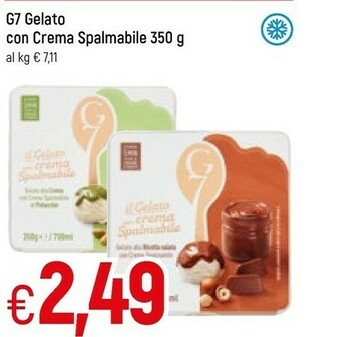 Galassia G7 gelato con crema spalmabile offerta