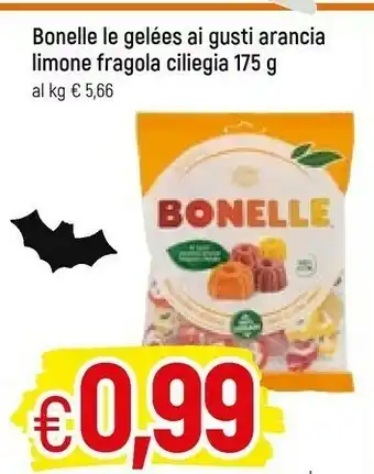 Galassia Bonelle le gelées ai gusti arancia limone fragola ciliegia offerta