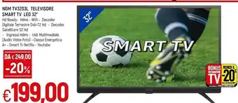 Galassia Ngm tv3203l televisore smart tv led 32'' offerta
