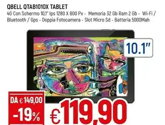 Galassia Qbell qtab1010x tablet offerta