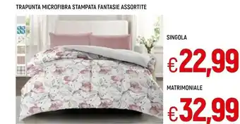 Galassia Trapunta microfibra stampata offerta