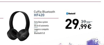 Euronics Cuffia bluetooth hf420 offerta