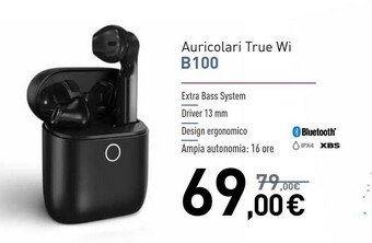 Euronics Auricolari true wi b100 offerta
