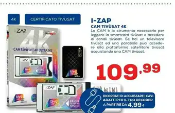 Euronics I-zao cam tivusat 4k offerta