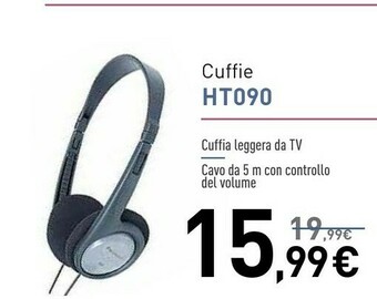 Euronics Panasonic cuffie ht090 offerta