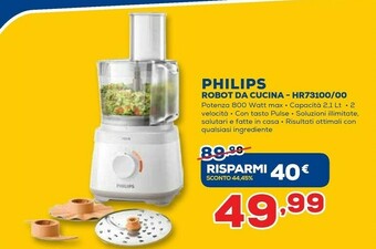 Euronics Philips robot da cucina hr73100/00 offerta