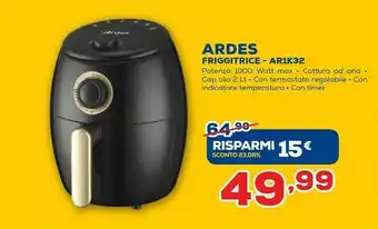 Euronics Ardes friggitrice ar1k32 offerta