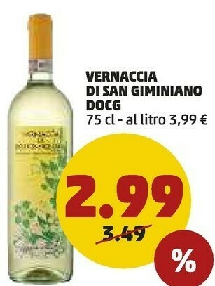 PENNY Vernaccia di san giminiano docg offerta