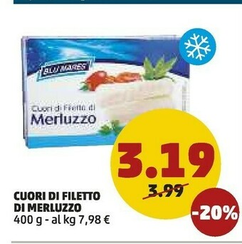 PENNY Cuori di filetto di merluzzo offerta