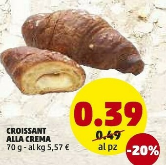 PENNY Croissant alla crema offerta