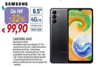 Galassia SAMSUNG A04S offerta