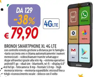 Galassia BRONDI SMARTPHONE XL 4G LTE offerta