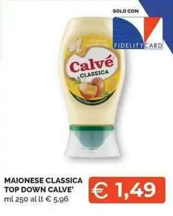 Mercatò Local MAIONESE CLASSICA TOP DOWN CALVE ml 250 offerta