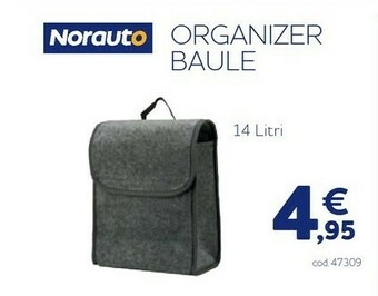 Norauto Organizer baule 14l offerta
