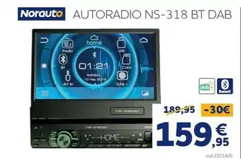 Norauto Autoradio ns-318 bt dab offerta