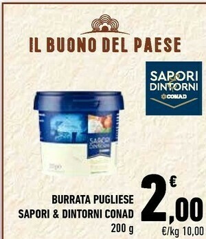 Conad City Conad - burrata pugliese lavorata a mano sapori & dintorni offerta
