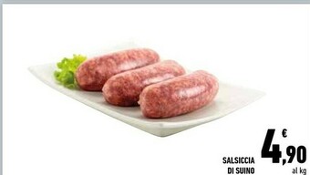 Conad City Salsiccia di suino offerta