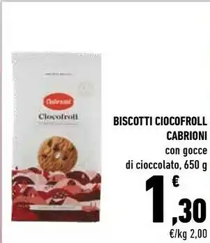 Conad City Cabrioni - ciocofroll con gocce di cioccolato 650 g(ml) offerta
