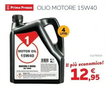 Norauto Olio motore 15w40 offerta