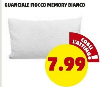PENNY Guanciale fiocco memory bianco offerta