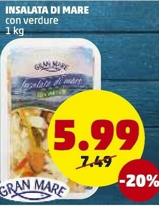 PENNY Insalata di mare con verdure offerta
