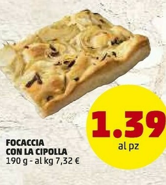 PENNY Focaccia con la cipolla offerta