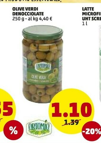 PENNY Ortomio olive verdi denocciolate offerta