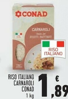 Conad Conad riso italiano carnaroli offerta