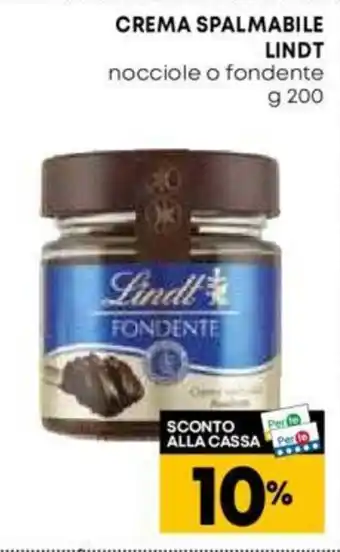 Panorama CREMA SPALMABILE LINDT nocciole o fondente g 200 offerta
